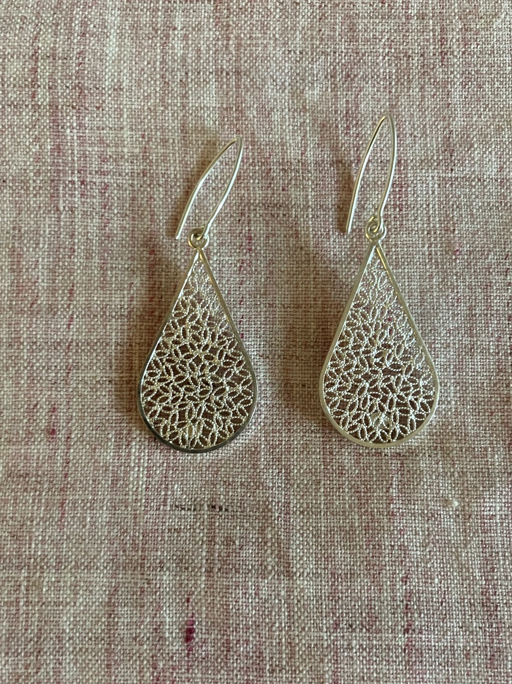 Sterling Silver Filigree Drop Earrings